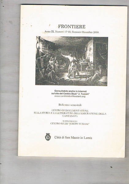 Frontiere, bollettino semestrale del Centro di Documentazione sulla Storia e …