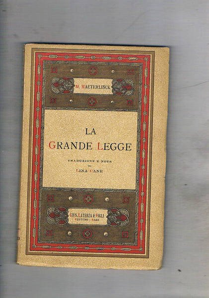 La grande legge. Traduzione e note di Lina Canè.