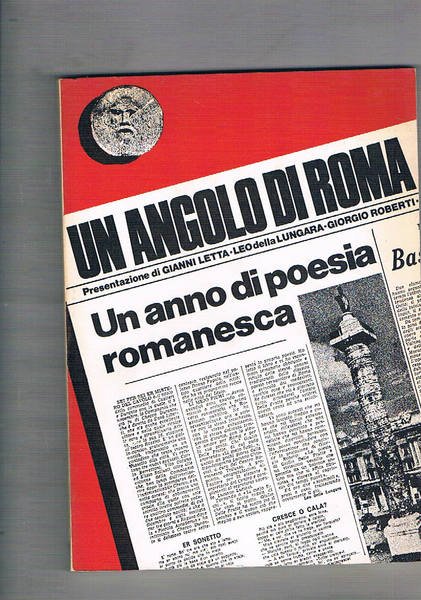 Un angolo di Roma. Un anno di poesia romanesca. Presentazione …