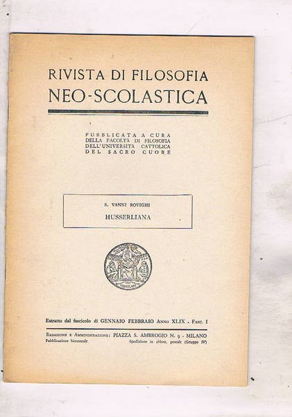Husserliana. Estratto.