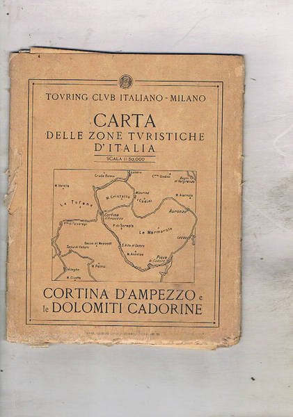 Carta delle zone turistiche d'Italia: Cortina d'Ampezzo e le Dolomiti …