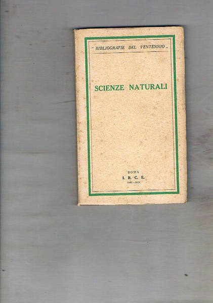 Scienze naturali.