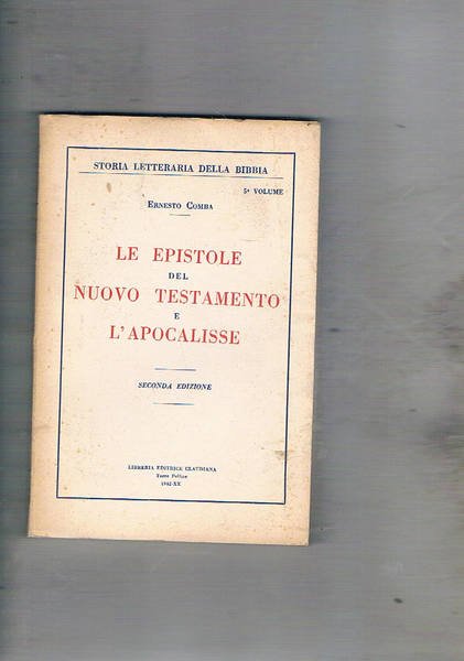 Le epistole del Nuovo Testamento e l'Apocalisse. Seconda edizione.