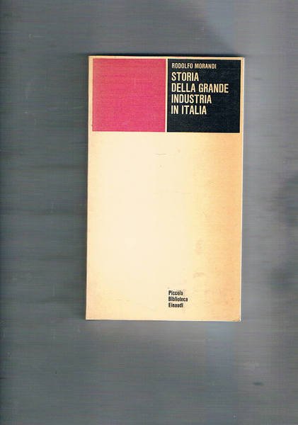 Storia della grande industria in Italia.
