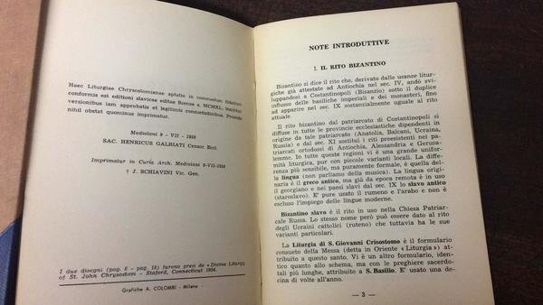 Liturgia bizantino-slava di San Giovanni Grisostomo.