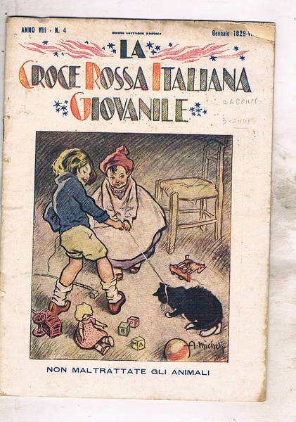 Rivista della Croce Rossa Italiana Giovanile n° 4 del 1929. …