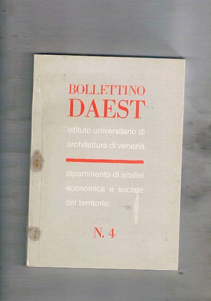 Bollettino Daest dell'istituto universitario di architettura di Venezia semestrale n° …