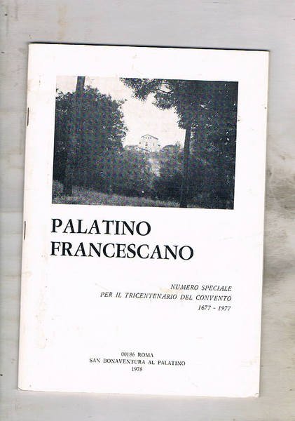 Palatino francescano n° del 1978 della pubblicazione del convento di …