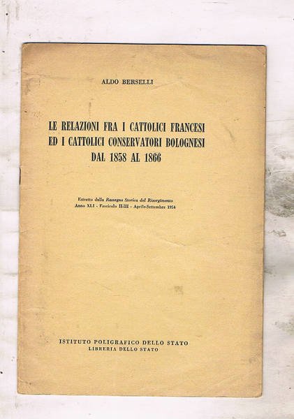 Le relazioni fra i cattolici francesi ed i cattolici conservatori …