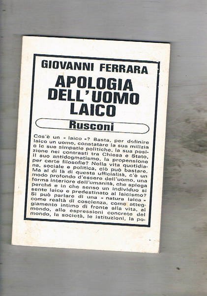 Apologia delluomo laico.