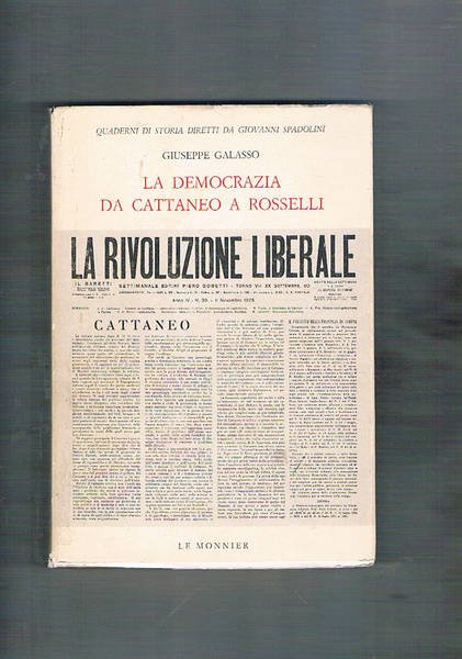 La democrazia da Cattaneo a Rosselli.