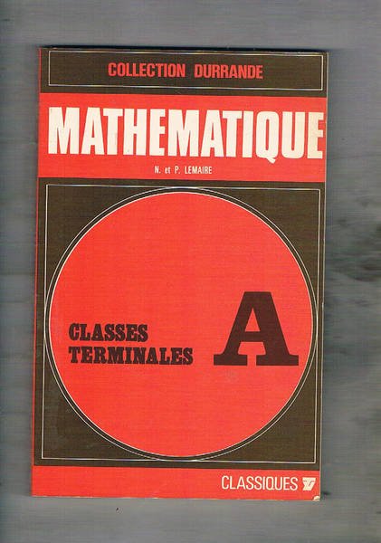 Mathématique. Collection Durrande.