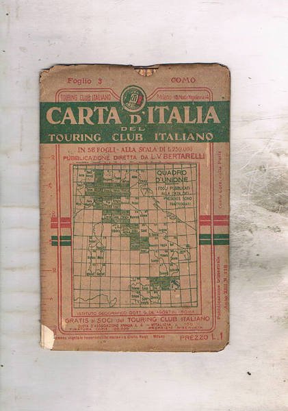 Como foglio n° 3 della carta d'Italia in 58 fogli …