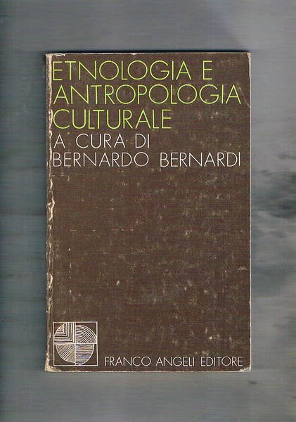 Etnologia e antropologia culturale.