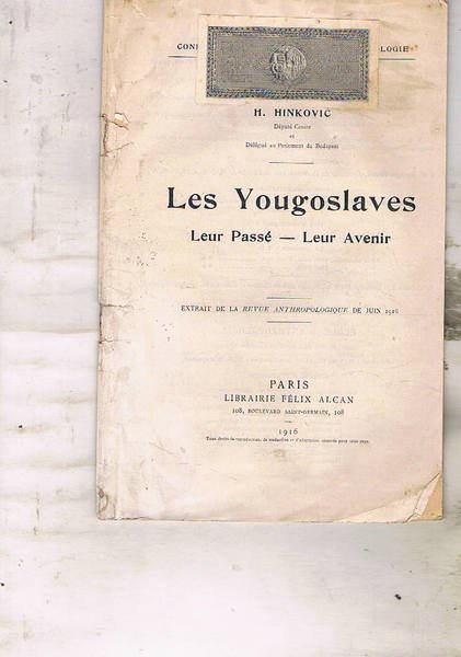 Les Yougoslaves. Leur passè-leur avenir. Extrait de la revue anthropologique … | Immagine principale