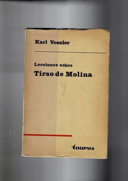 Lecciones sobre Tirso de Molina.