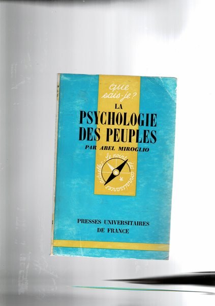 La psychologie des peuples.