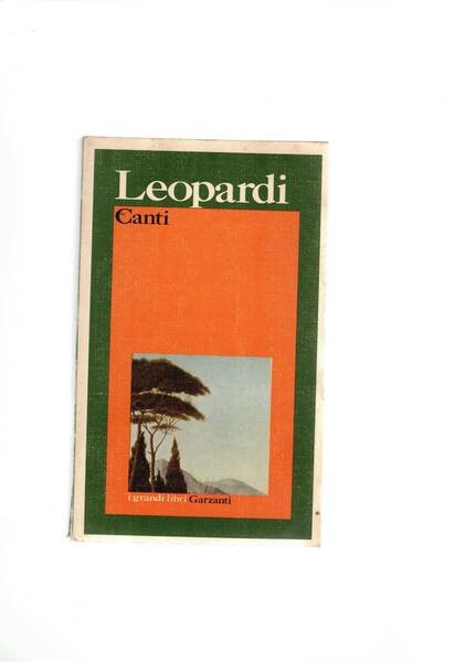 Canti. Commenti e nore di Fernando Bandini.