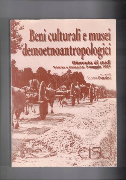 Beni culturali e musei demoantropologici. Giornata di studi. Viterbo 1997.