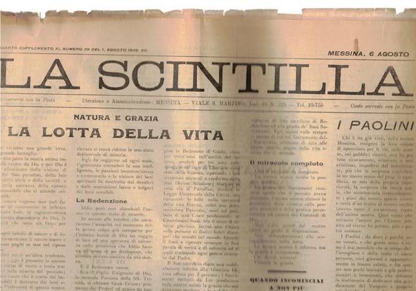 La Scintilla, quotidiano di Messina disponiamo del n° del 8 …