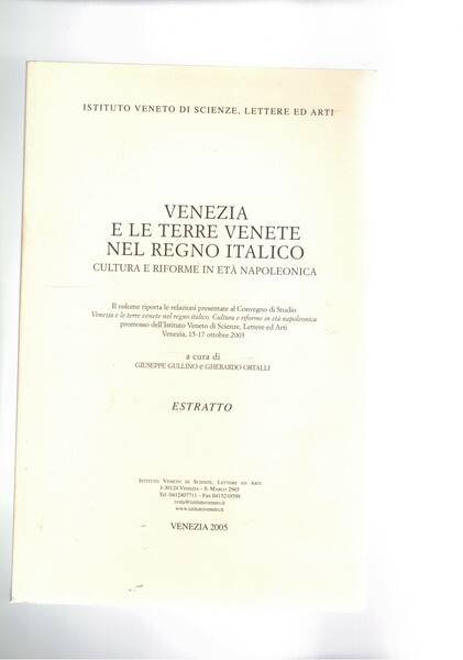 Il Sònito di mille voci: Venezia napoleonica tra feste, satire …