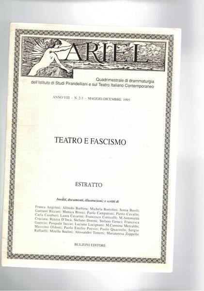 Il Depero sparito di a passo romano. Estratto da Ariel quadrimestraale.