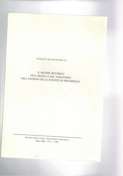 Il regime retorico dell'ironia e del paradosso nell'esordio de la …