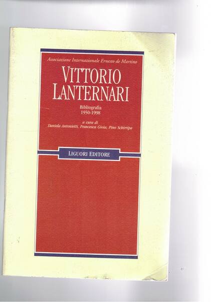 Vittorio Lanternari bibliografia 1950-1998.