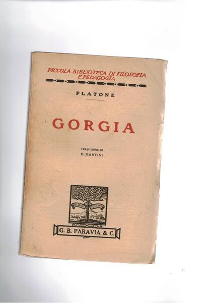 Gorgia. a cura diN. Sabbatucci.