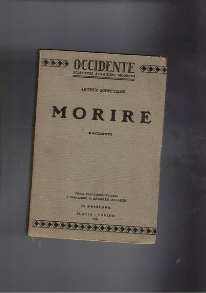 Morire. Racconti. Seconda edizione.