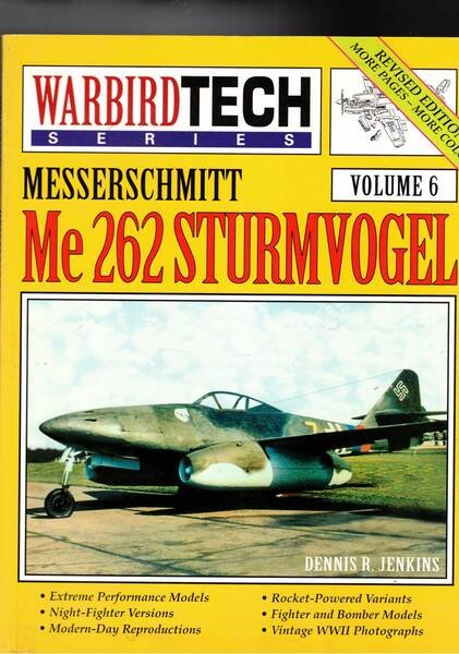 Messerschmitt Me 262 Sturmvogel. n° 6 di Warbirdtech serie. Ristampa … | Immagine principale