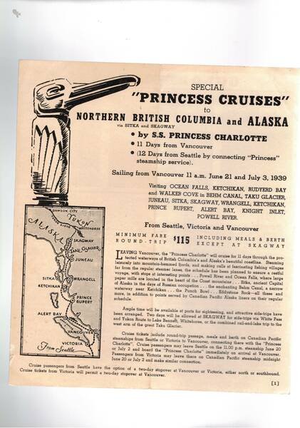 Special "Princess Crises" to Northen British Columbia and Alaska via …