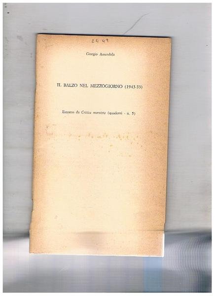 Il balzo nel mezzogiorno 1943-53. Estratto.