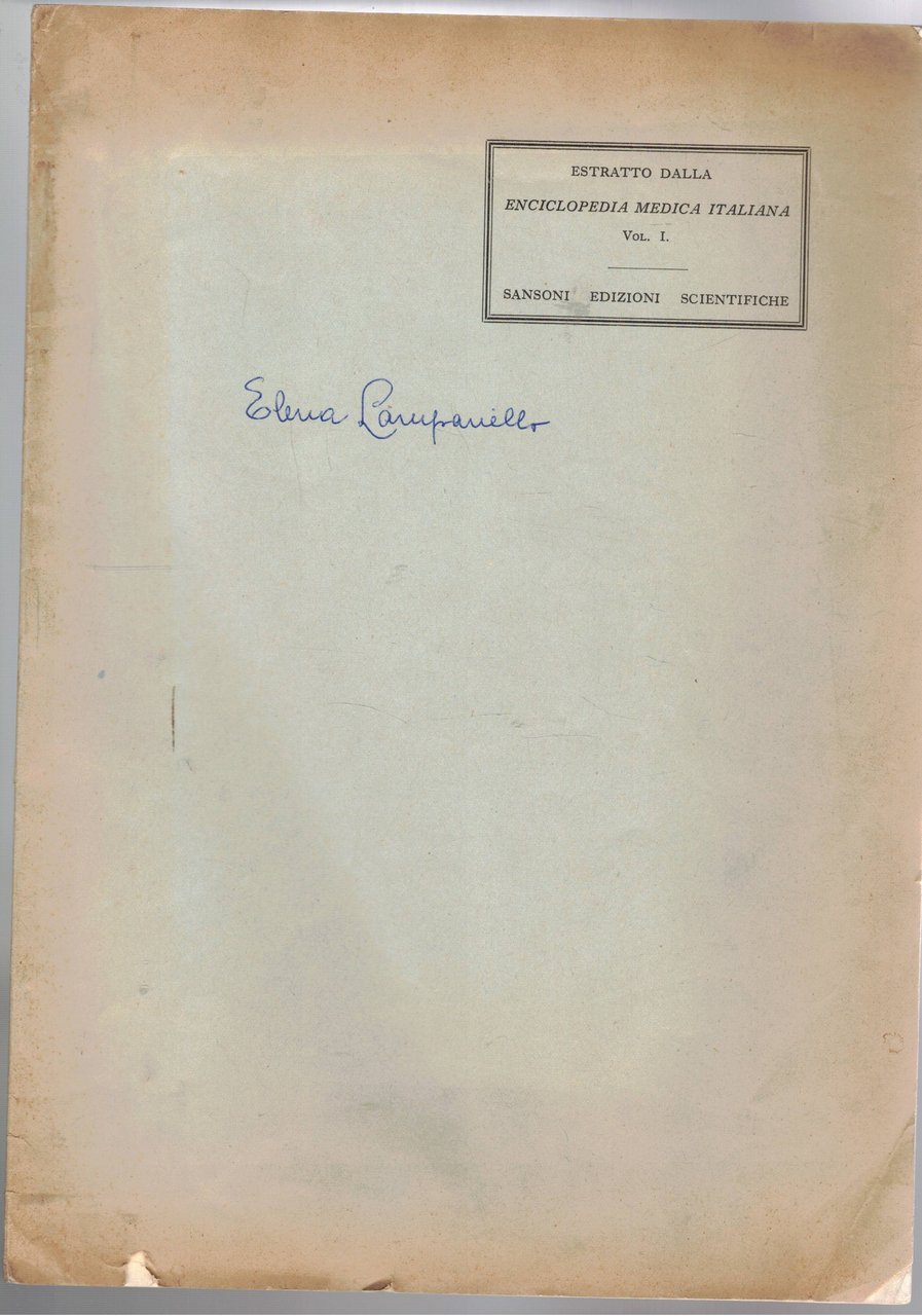 Antropometria, estratto.