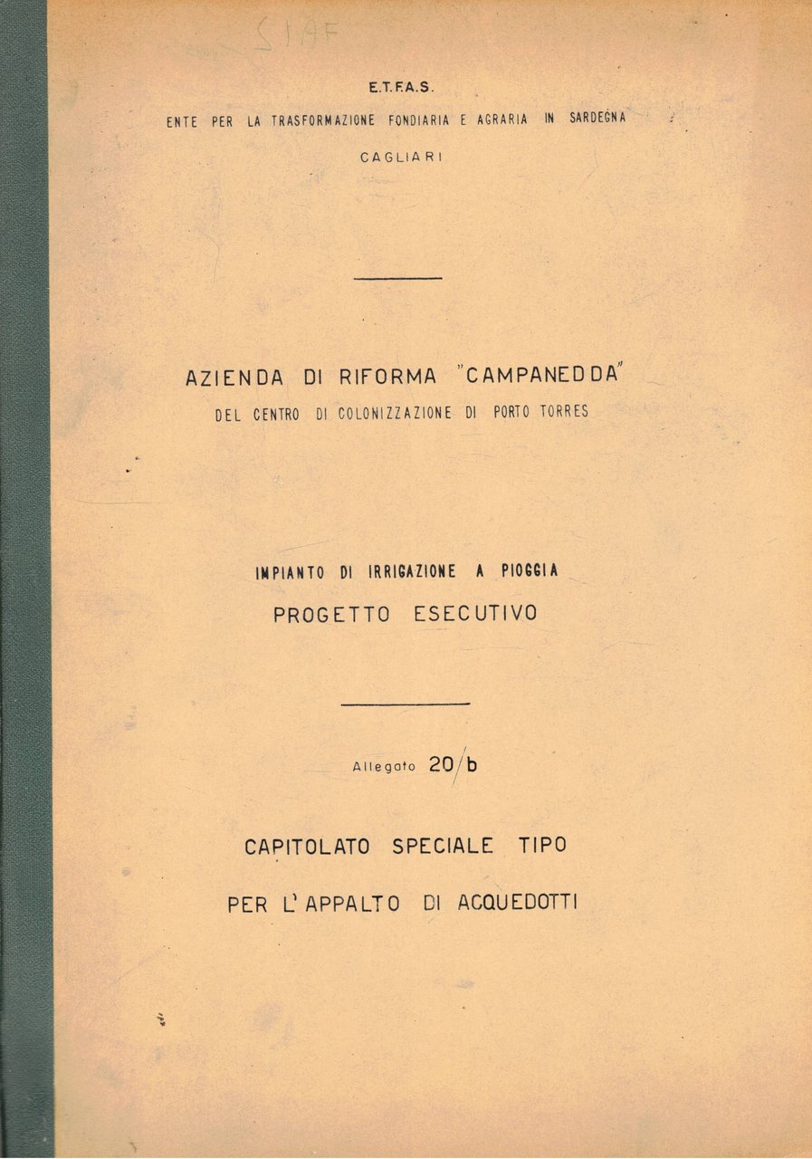 Azienda di riforma "Campanedda" del centro di colonizzazione di Porto …