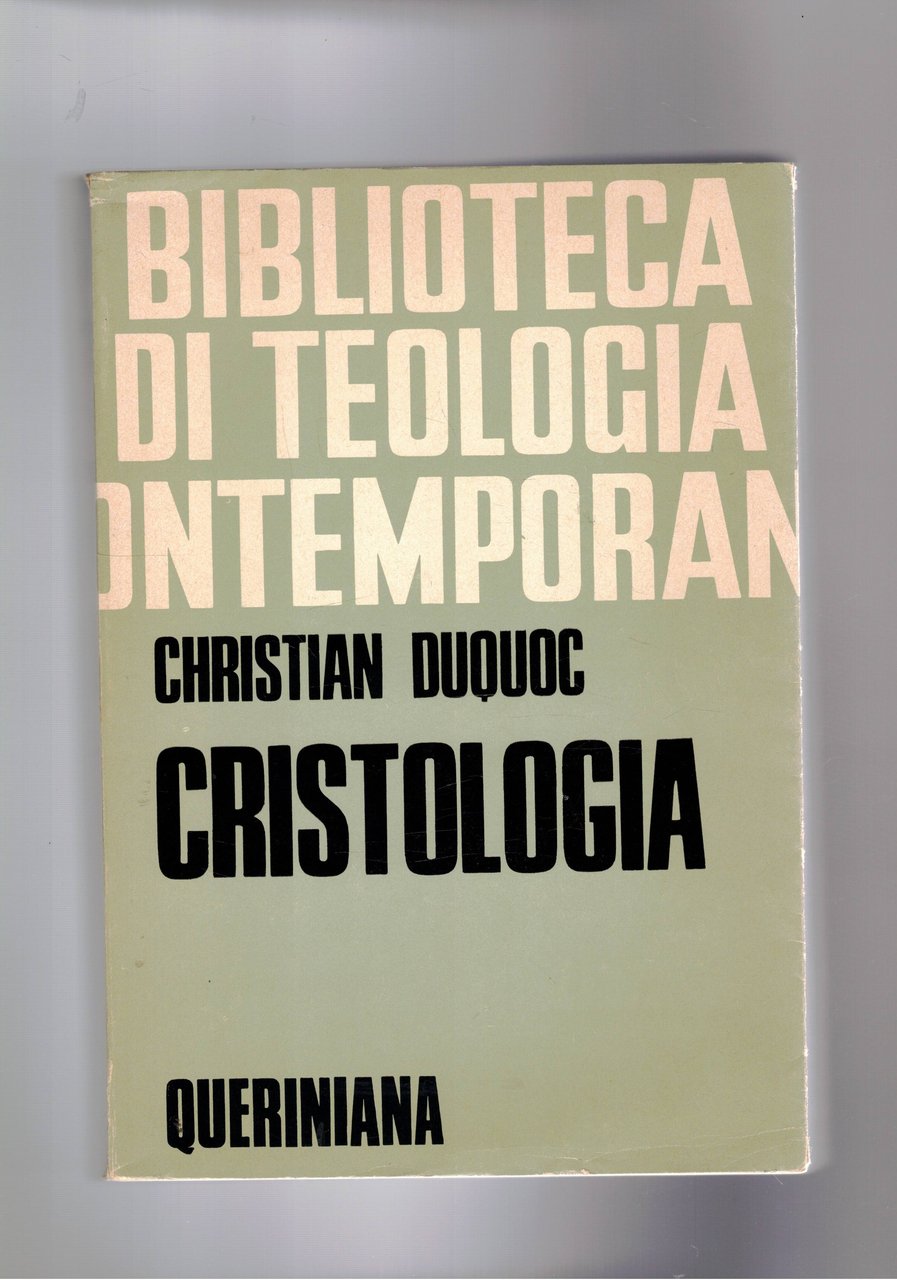 Cristologia. Saggio teologico. L'uomo Gesù - Il Messia. coll. Bib. …