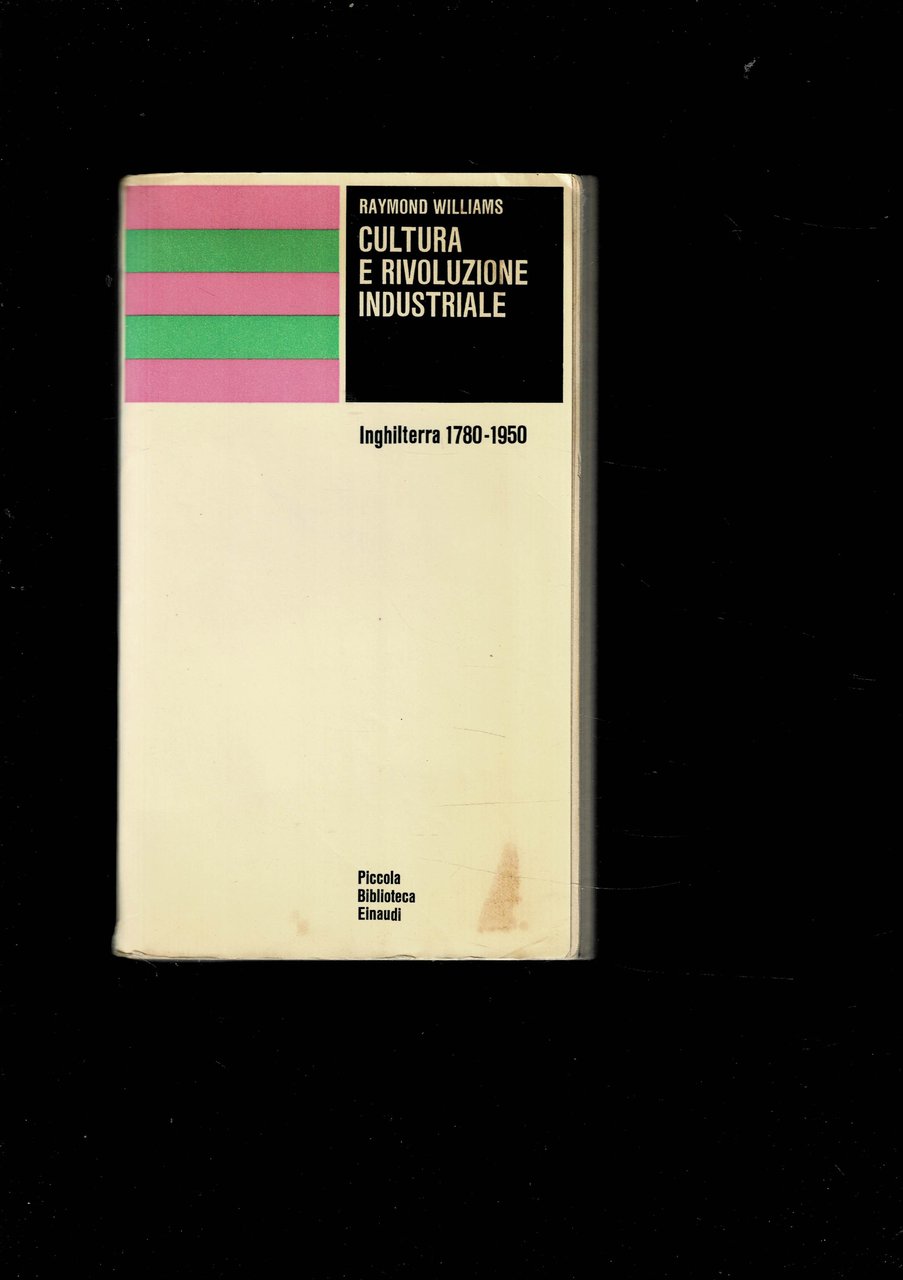 Cultura e rivoluzione industriale. Inghilterra 1780-1950. Traduzione di Maria Teresa …