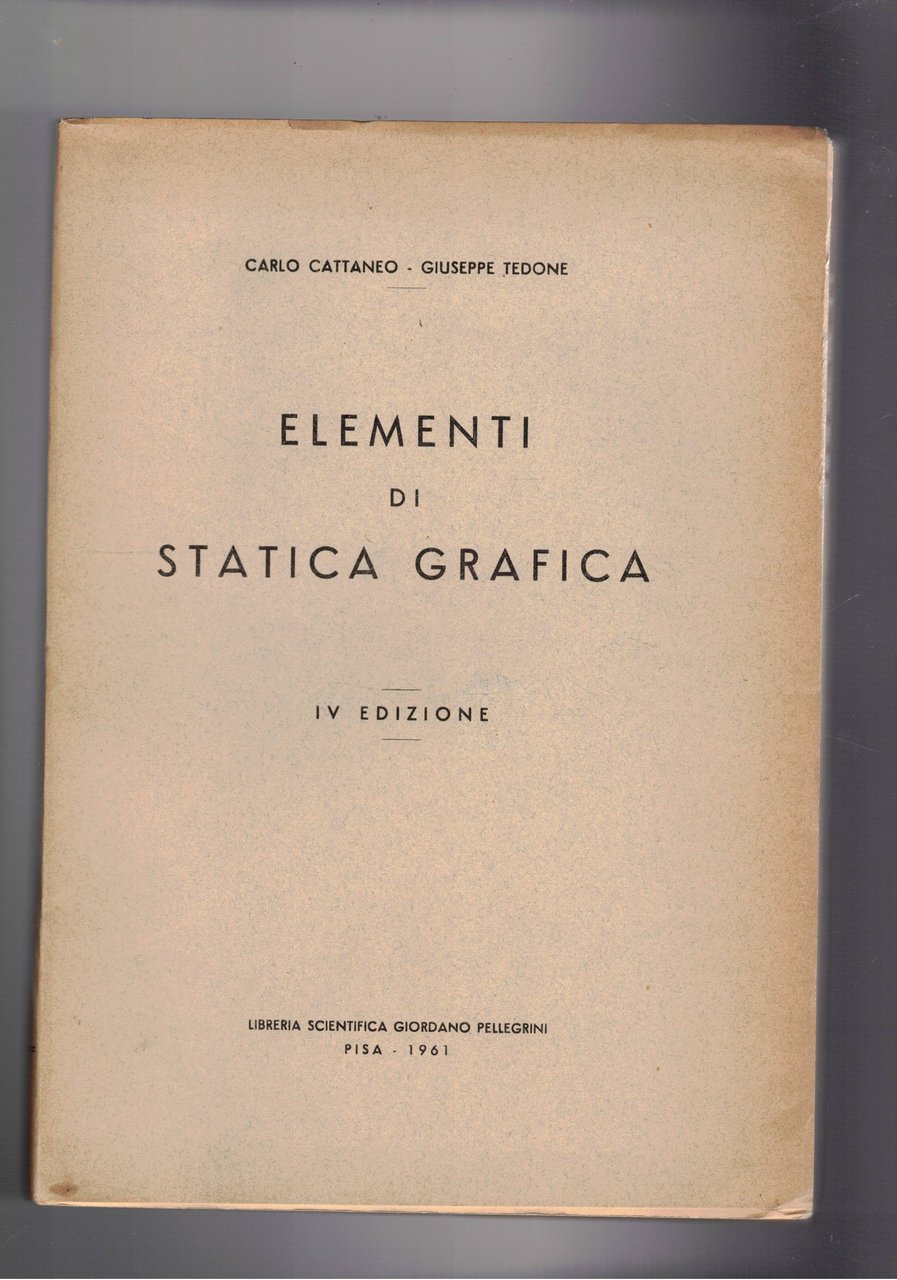 Elementi di statica grafica.