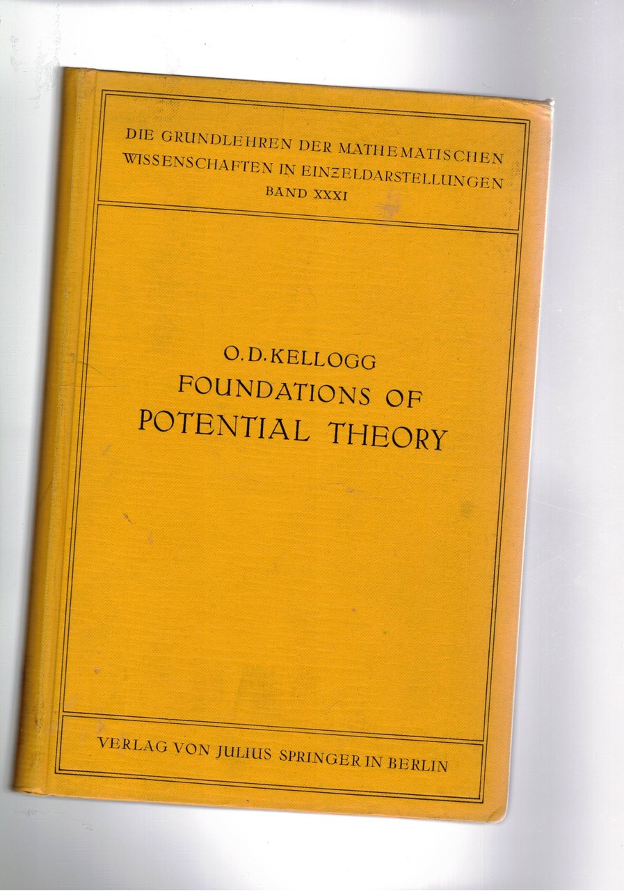 Foundations of Potential Theory. Band 31 die Grundlehren mathematischen Wissenschaften.