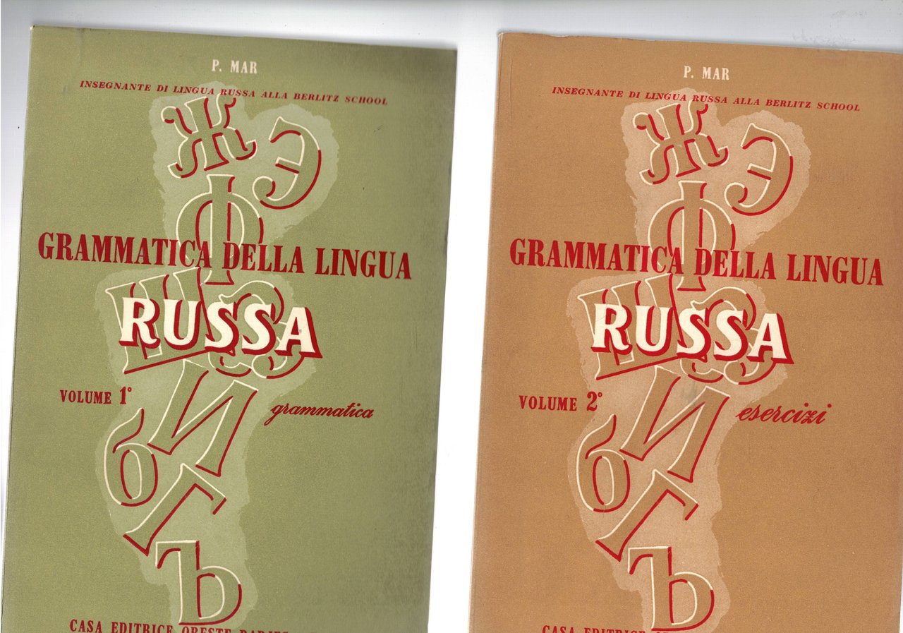 Grammatica della lingua Russa vol. 1° grammatica; vol. 2° note …