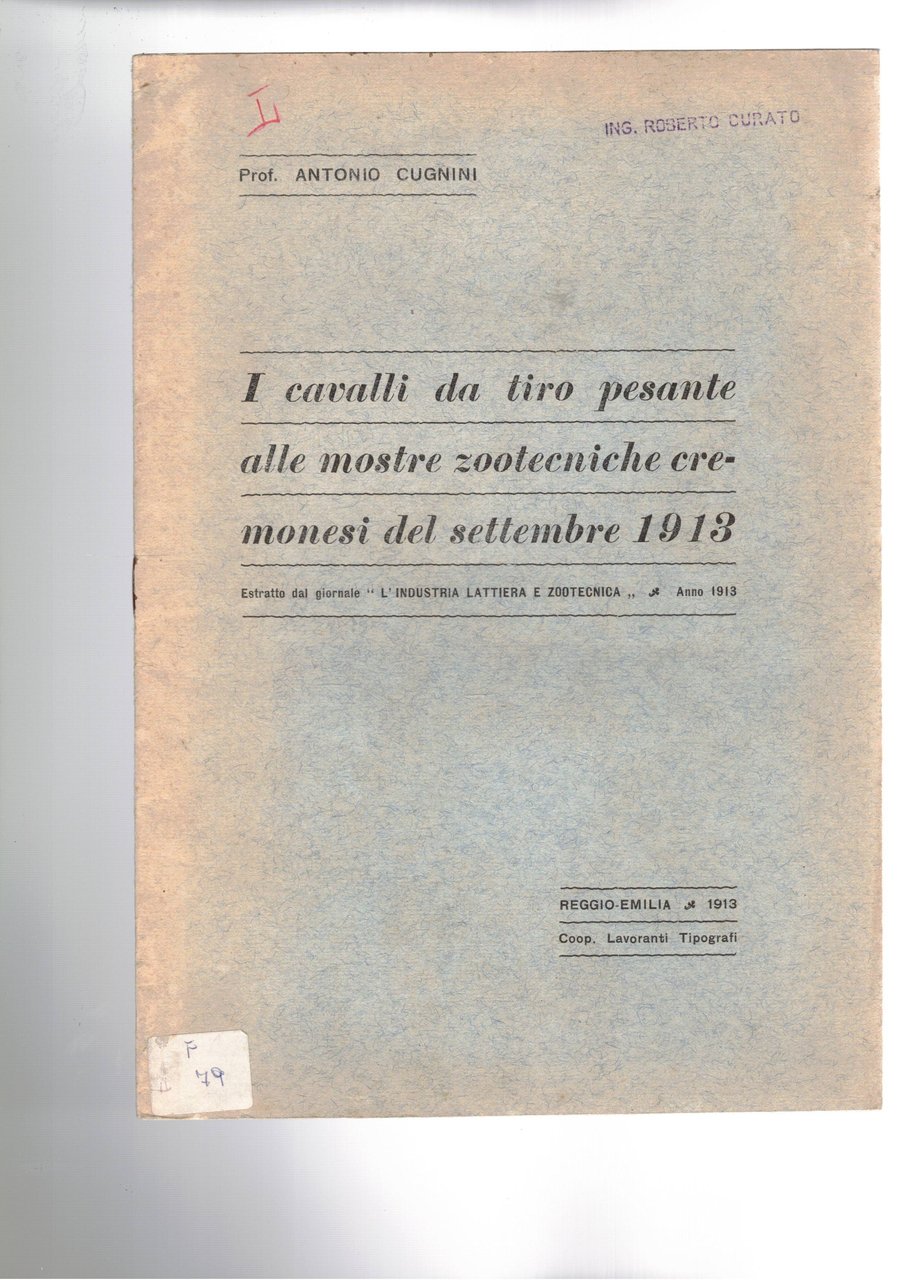 I cavalli da tiro pesante alle mostre zootecniche cremonesi del …