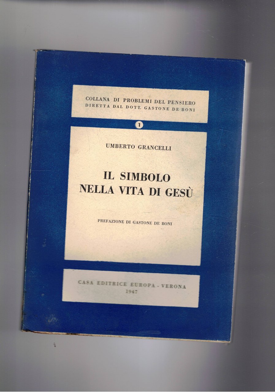 Il simbolo nella vita di Gesù.