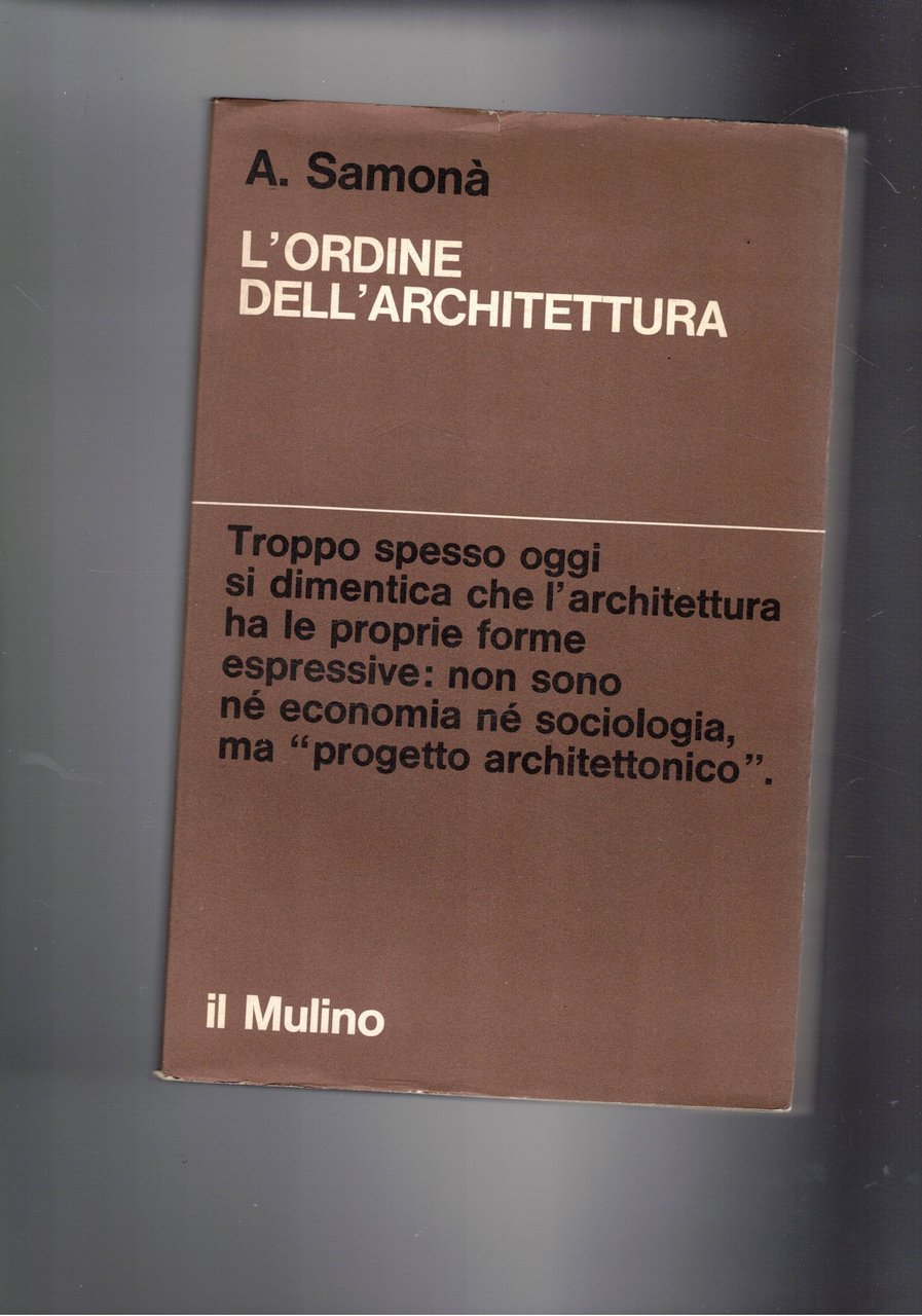 L'ordine dell'architettura.