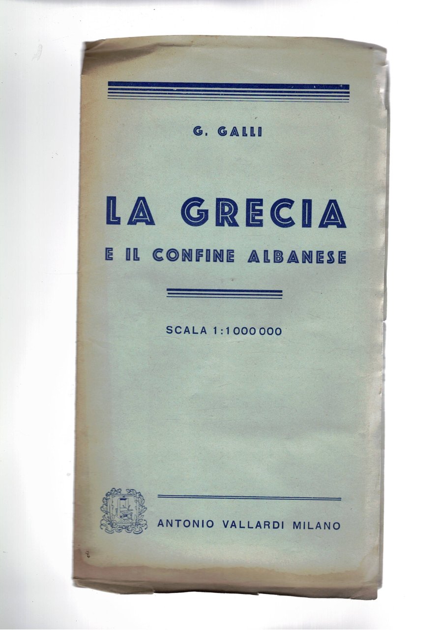 La Grecia e il confine albanese. Carta a colori alla …