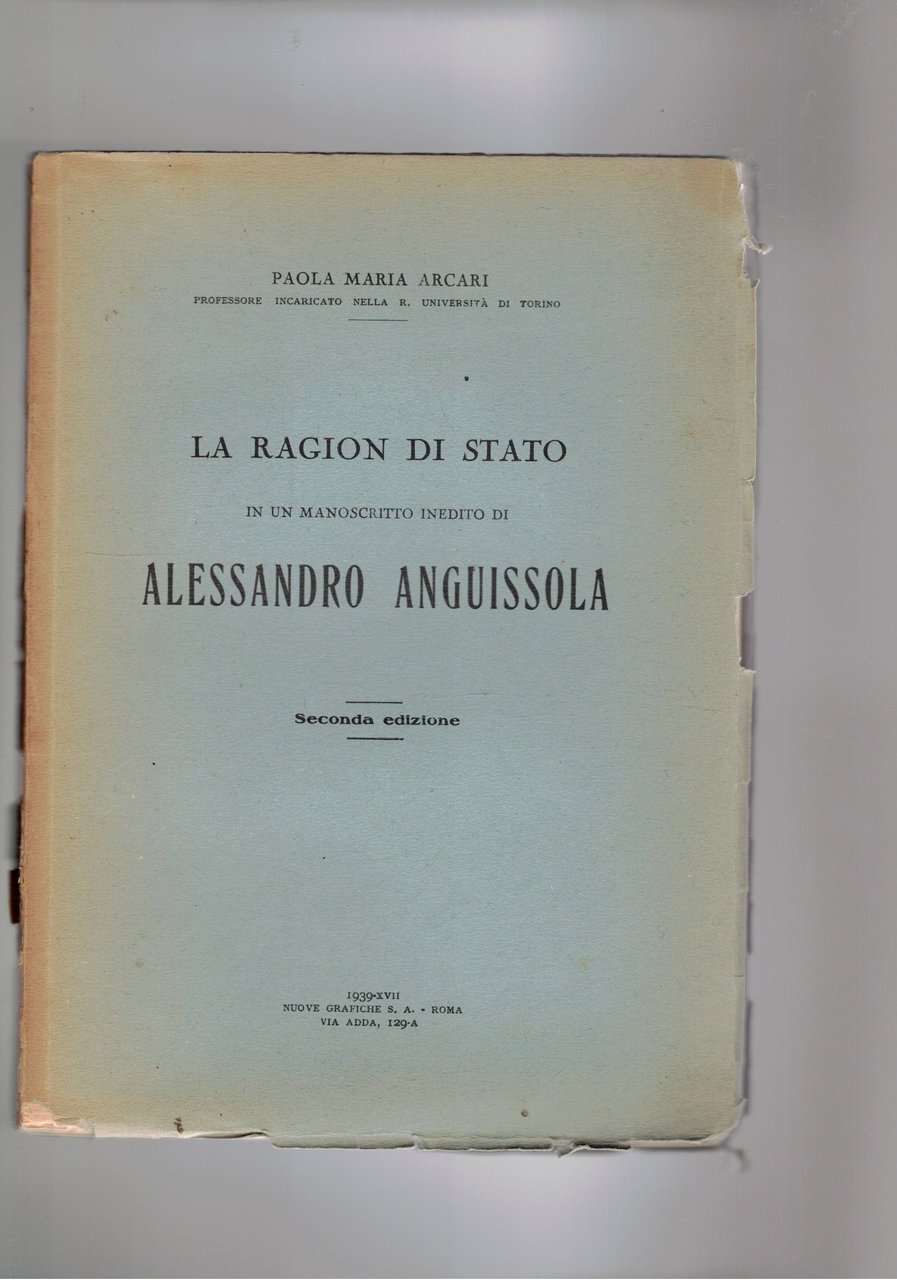 La ragion di Stato in un manoscritto inedito di Alessandro …