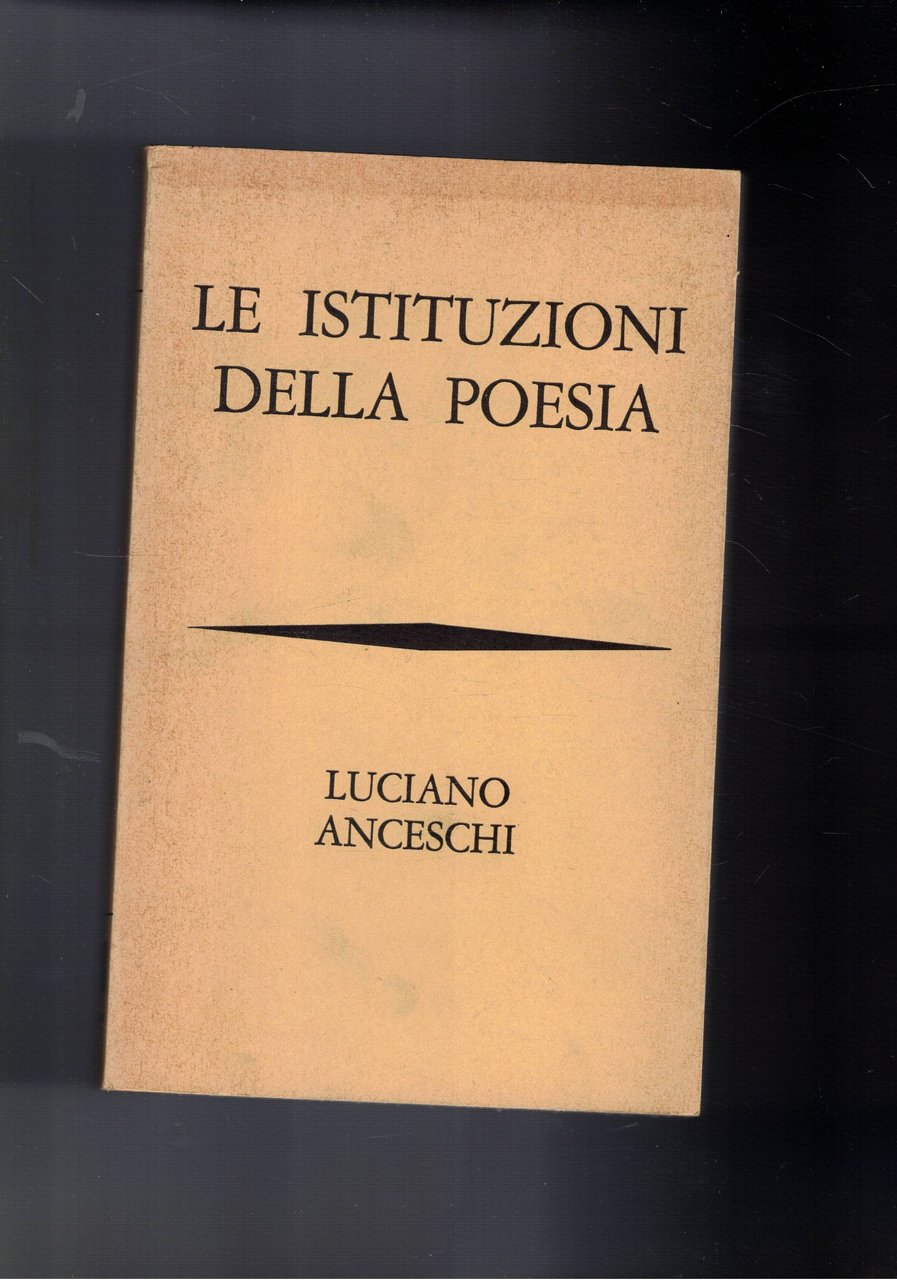 Le istituzioni della Poesia.