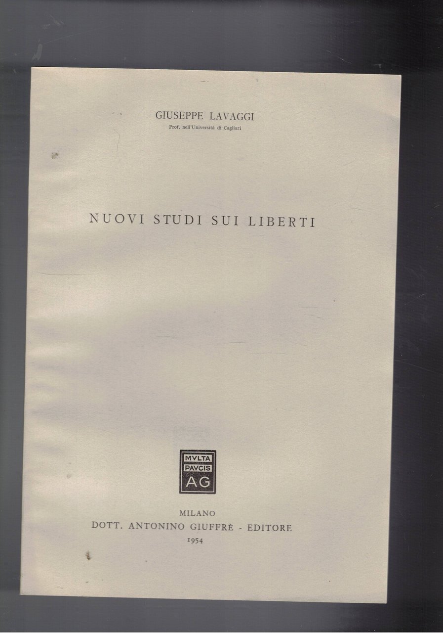 Nuovi studi sui liberti. Estratto da studi in onore di …