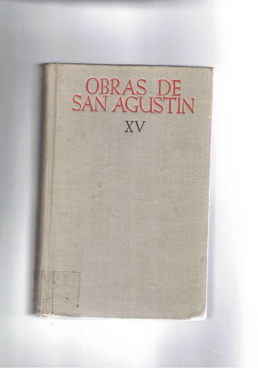 Obras de San Agustin en edicion bilingue tomo XV° en … | Immagine principale