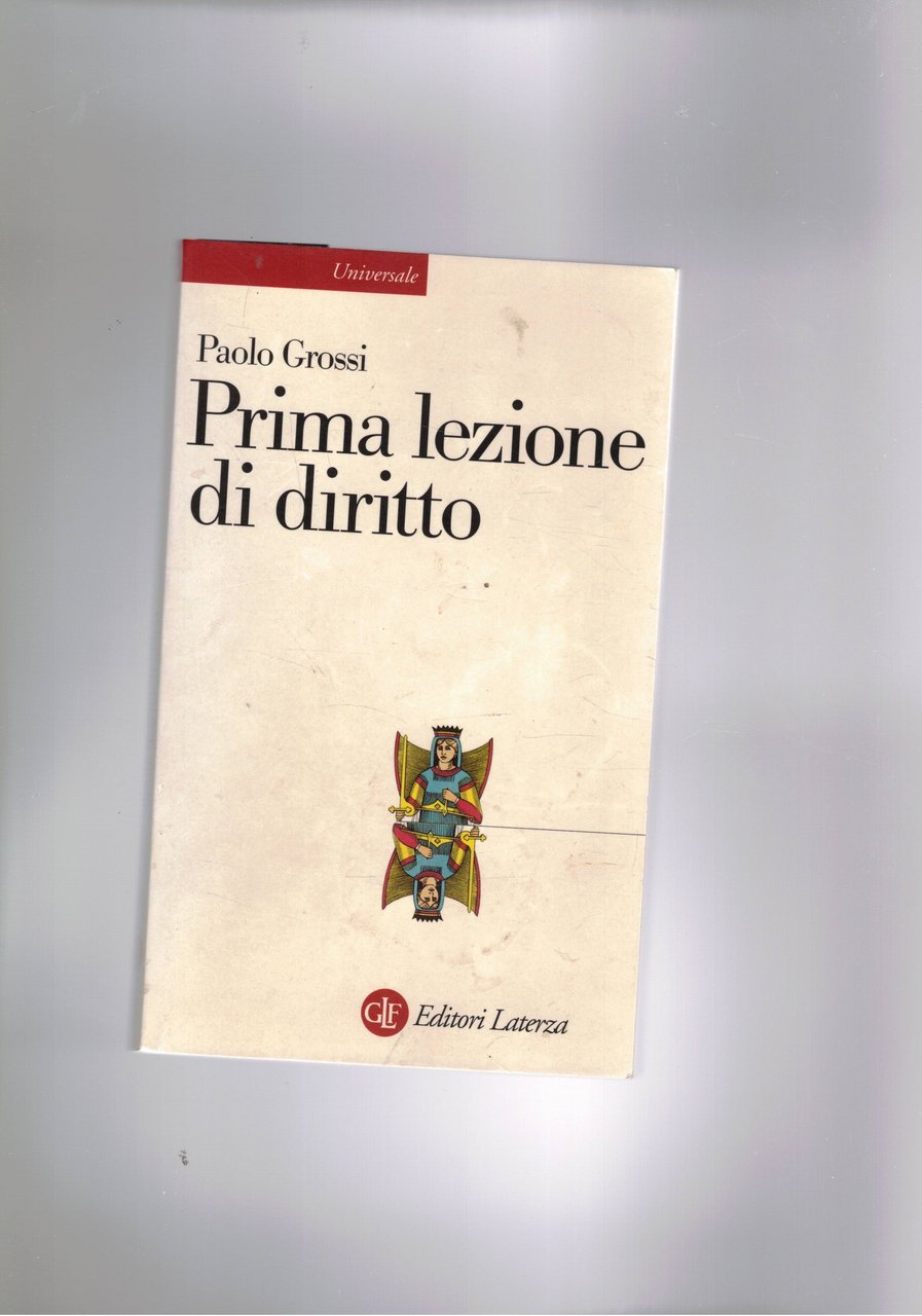 Prima lezione di diritto.