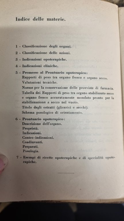 Prontuario opoterapico. La chiave per ricettare l'Opoterapia.
